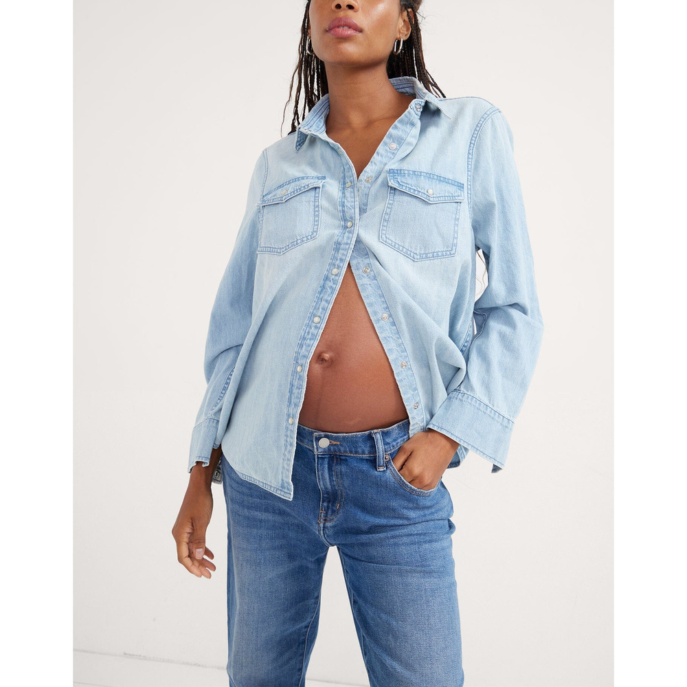 Hatch Light Blue Denim Shirt